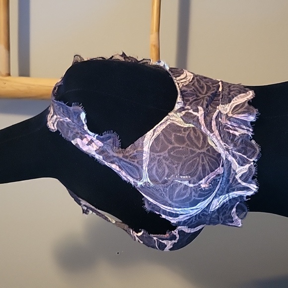 Victoria’s Secret PINK Padded Bralette / Bra Pastel Lace - Picture 3 of 9